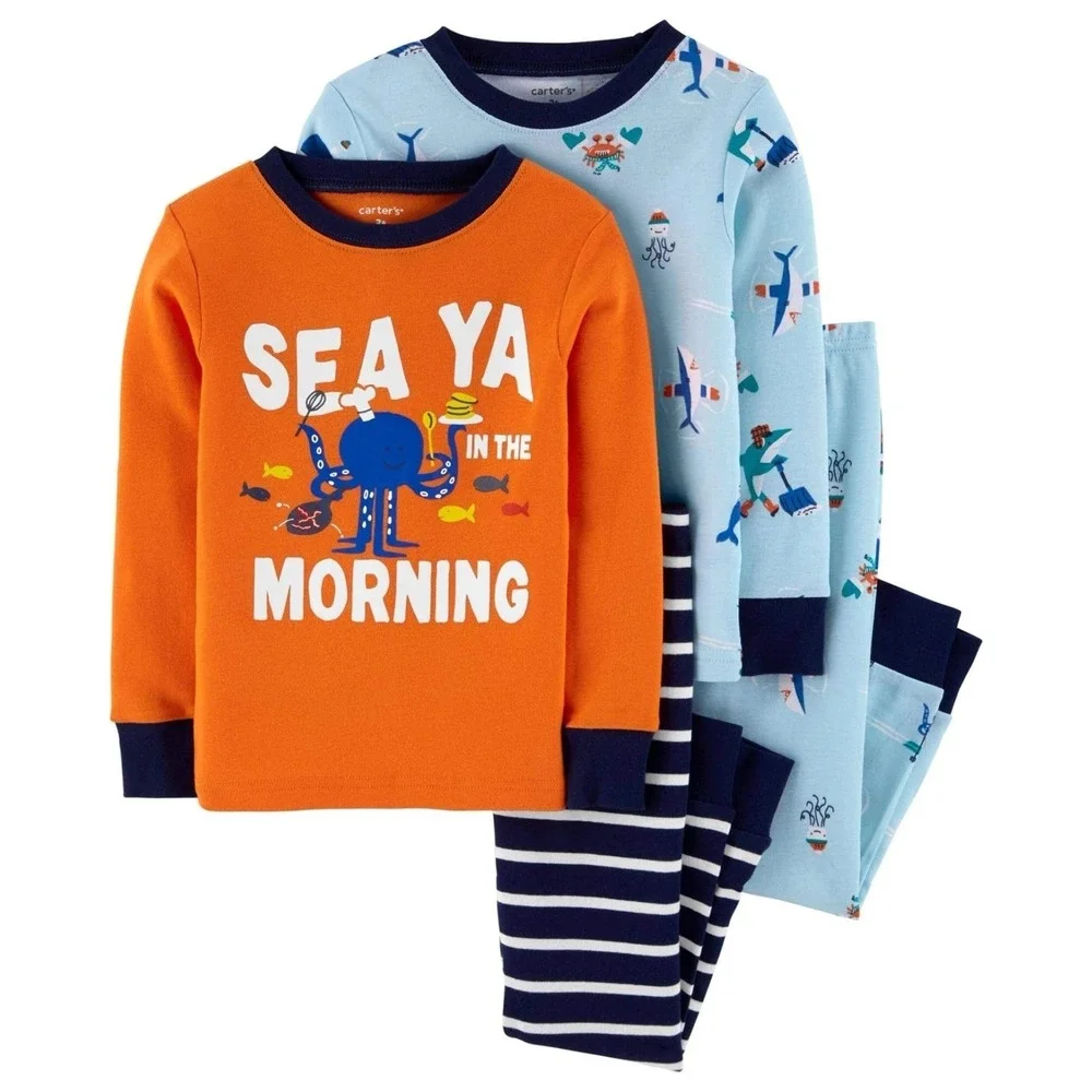 NWT Two Pair Boy's 18 Mo. Carter's Pajama Sets